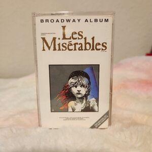 Les Miserables Broadway Album opened  cassette tape.